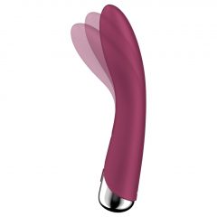   Satisfyer Spinning Vibe 1 - vibrátor s rotující hlavicí pro bod G (červený)