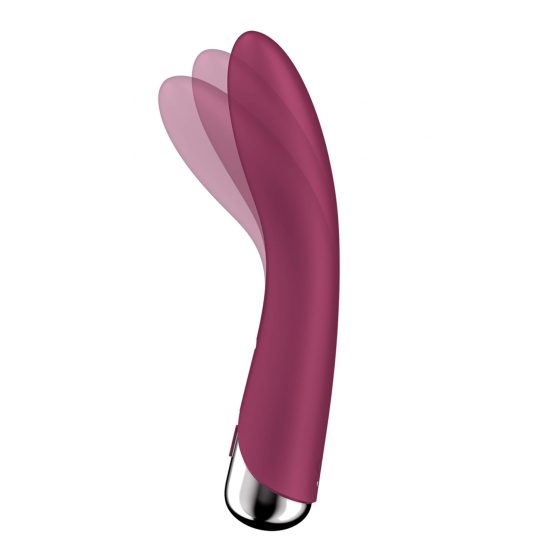 Satisfyer Spinning Vibe 1 - vibrátor s rotující hlavicí pro bod G (červený)