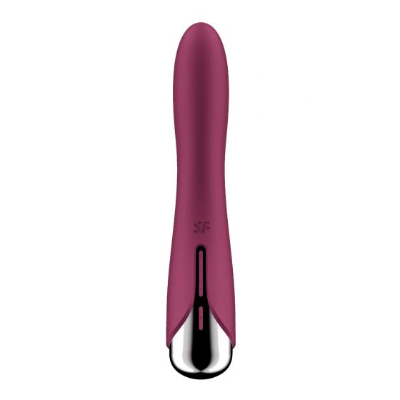 Satisfyer Spinning Vibe 1 - vibrátor s rotující hlavicí pro bod G (červený)