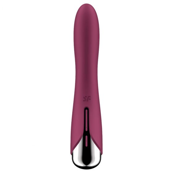 Satisfyer Spinning Vibe 1 - vibrátor s rotující hlavicí pro bod G (červený)