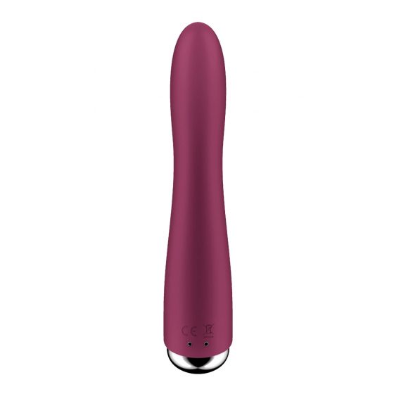 Satisfyer Spinning Vibe 1 - vibrátor s rotující hlavicí pro bod G (červený)