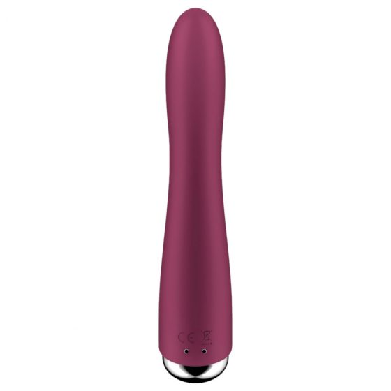 Satisfyer Spinning Vibe 1 - vibrátor s rotující hlavicí pro bod G (červený)