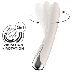   Satisfyer Spinning Vibe 1 - vibrátor s rotující hlavicí pro bod G (béžový)