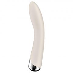   Satisfyer Spinning Vibe 1 - vibrátor s rotující hlavicí pro bod G (béžový)