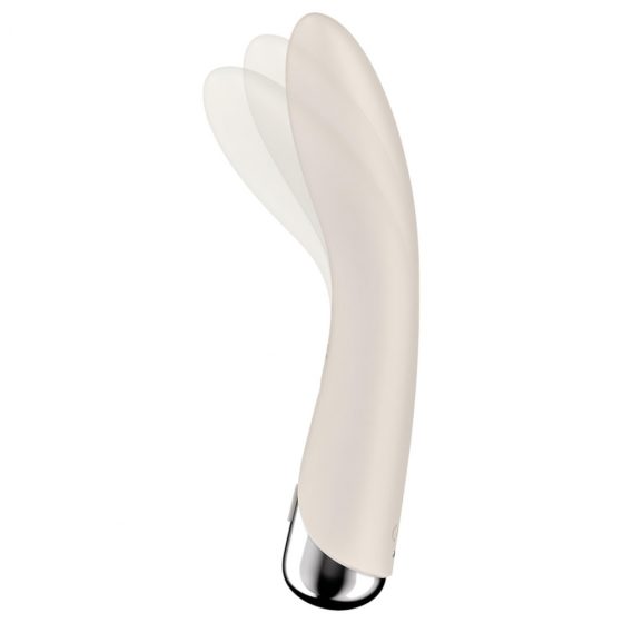 Satisfyer Spinning Vibe 1 - vibrátor s rotující hlavicí pro bod G (béžový)