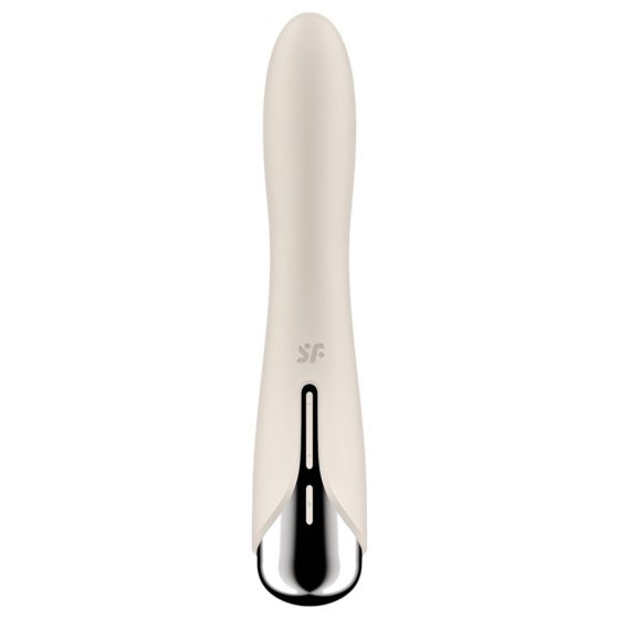 Satisfyer Spinning Vibe 1 - vibrátor s rotující hlavicí pro bod G (béžový)