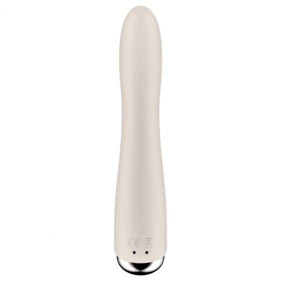 Satisfyer Spinning Vibe 1 - vibrátor s rotující hlavicí pro bod G (béžový)