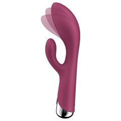   Satisfyer Spinning Rabbit 1 - rotující vibrátor s ramenem na klitoris (červený)