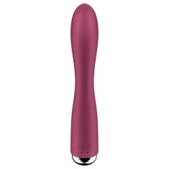   Satisfyer Spinning Rabbit 1 - rotující vibrátor s ramenem na klitoris (červený)