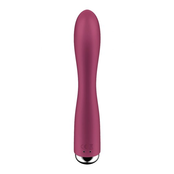 Satisfyer Spinning Rabbit 1 - Rotační vibrátor s rotující pákou (červený)