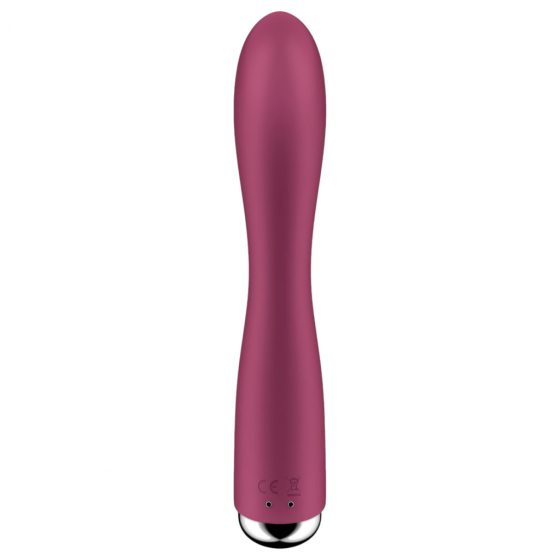 Satisfyer Spinning Rabbit 1 - Rotační vibrátor s rotující pákou (červený)