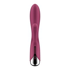   Satisfyer Spinning Rabbit 1 - Rotační vibrátor s rotující pákou (červený)