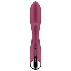   Satisfyer Spinning Rabbit 1 - rotující vibrátor s ramenem na klitoris (červený)