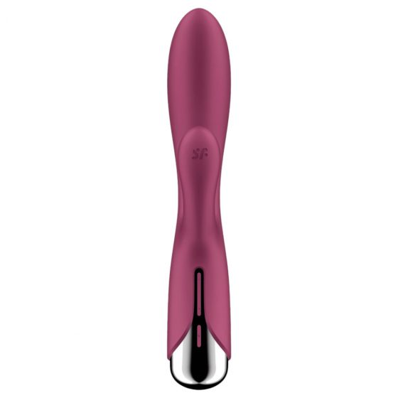 Satisfyer Spinning Rabbit 1 - Rotační vibrátor s rotující pákou (červený)