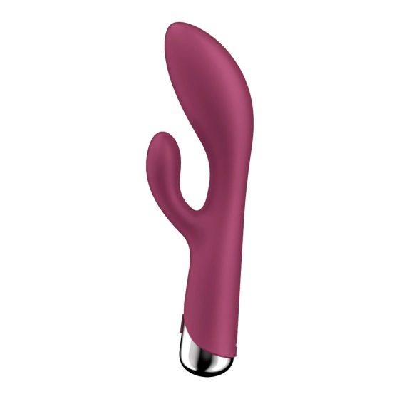 Satisfyer Spinning Rabbit 1 - Rotační vibrátor s rotující pákou (červený)