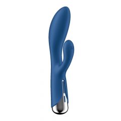   Satisfyer Spinning Rabbit 1 - Rotační vibrátor s rotující pákou (modrý)