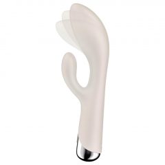   Satisfyer Spinning Rabbit 1 - rotační vibrátor s rotující pákou (béžový)