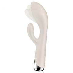   Satisfyer Spinning Rabbit 1 - rotující vibrátor s ramínkem na klitoris (béžový)