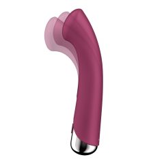   Satisfyer Spinning G-Spot 1 - vibrátor s rotující hlavicí pro bod G (červený)