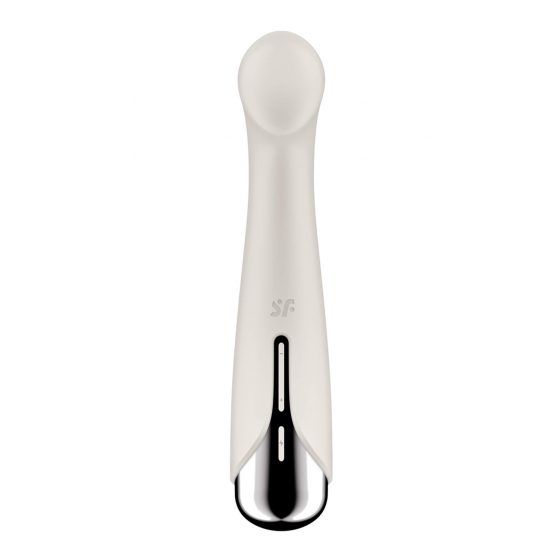 Satisfyer Spinning G-Spot 1 - vibrátor s rotující hlavicí pro bod G (béžový)