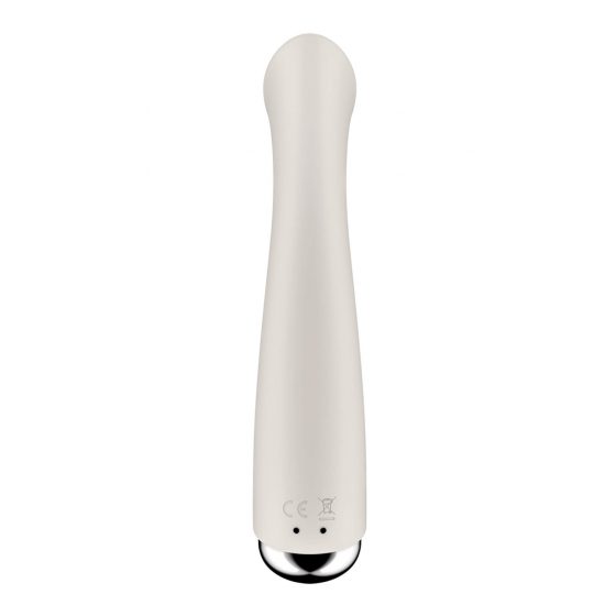 Satisfyer Spinning G-Spot 1 - vibrátor s rotující hlavicí pro bod G (béžový)