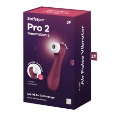   Satisfyer Pro 2 Gen3 - nabíjecí stimulátor na klitoris se vzduchovou vlnou (bordó)