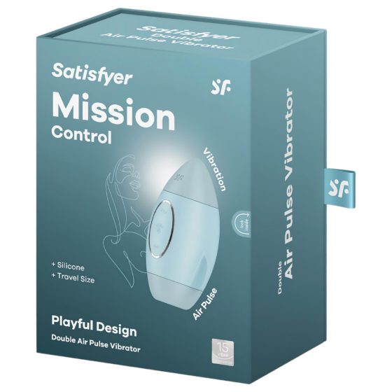 Satisfyer Mission Control - dobíjecí vzduchový stimulátor klitorisu (modrý)