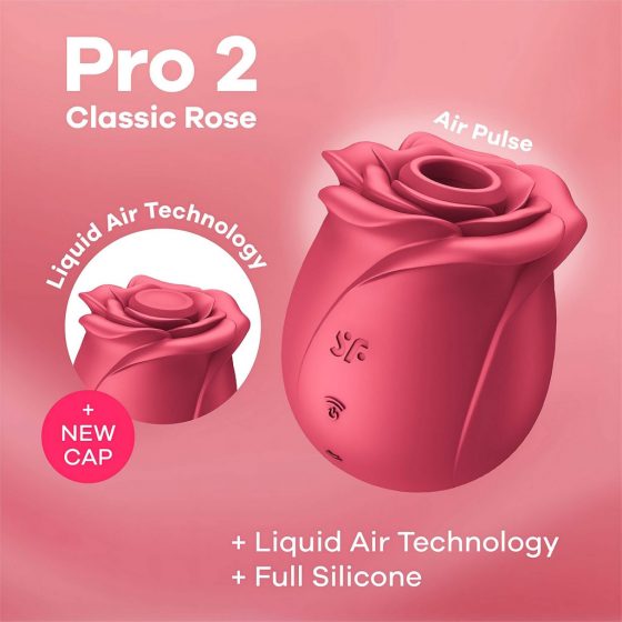 Satisfyer Pro 2 Rose Classic - dobíjecí vzduchový stimulátor klitorisu (červený)