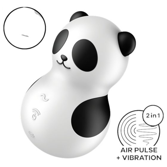 Satisfyer Pocket Panda - bezdotykový stimulátor klitorisu (černý)