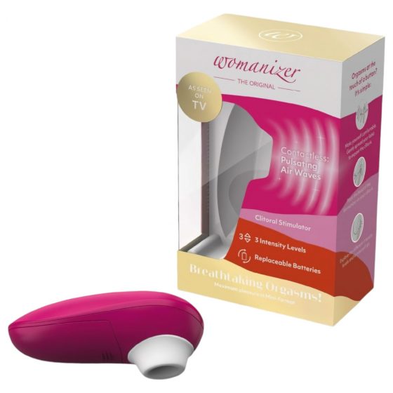 Womanizer Mini - Airwave stimulátor klitorisu (vínová)