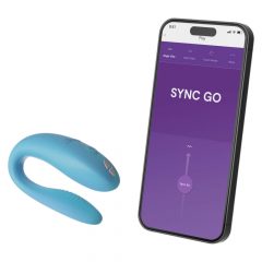 We-Vibe Sync Go - chytrý dobíjecí vibrátor (tyrkysový)