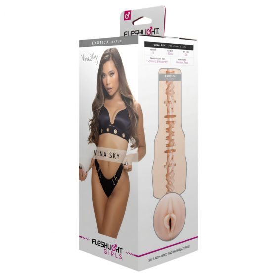 Fleshlight Vina Sky Exotica - realistická umělá kočička (přírodní)