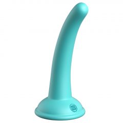   Dillio Curious Five - lepivé silikonové dildo (15 cm) - tyrkysové