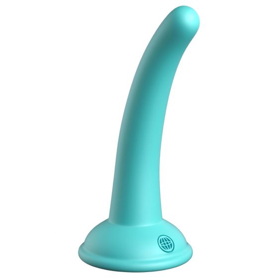 Dillio Curious Five - lepivé silikonové dildo (15 cm) - tyrkysové