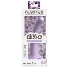   Dillio Curious Five - silikonové dildo s přísavkou (15 cm) - fialové