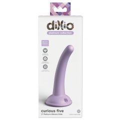   Dillio Curious Five - silikonové dildo s přísavkou (15 cm) - fialové