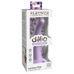   Dillio Curious Five - silikonové dildo s přísavkou (15 cm) - fialové