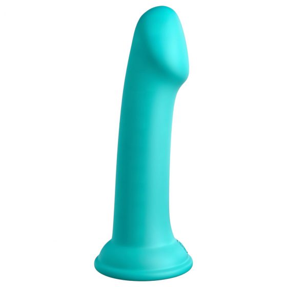 Dillio Big Hero - silikonové dildo s lepivými prsty (17 cm) - tyrkysové