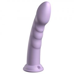   Dillio Super Eight - akrylové silikonové dildo s lepivými prsty (21 cm) - fialové