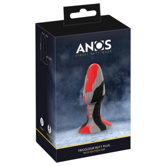 ANOS - silikonové anální dildo (barevné)