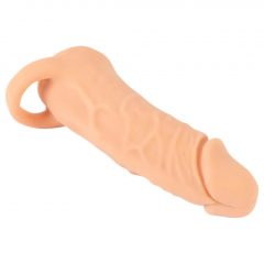 Nature Skin - Návlek na penis a dildo - 18 cm (přírodní)