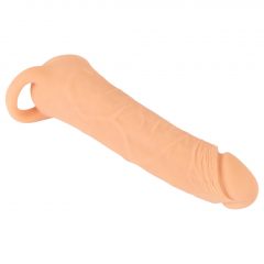   Nature Skin - 2v1 umělá kundička a návlek na penis - 23cm (přírodní)