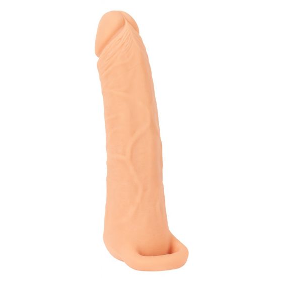 Nature Skin - 2v1 umělá kundička a návlek na penis - 23cm (přírodní)