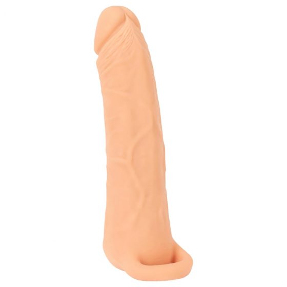 Nature Skin - 2v1 umělá kundička a návlek na penis - 23cm (přírodní)