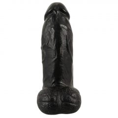   Realistixxx Real Giant - giga dildo s varlaty - 22 cm (černé)