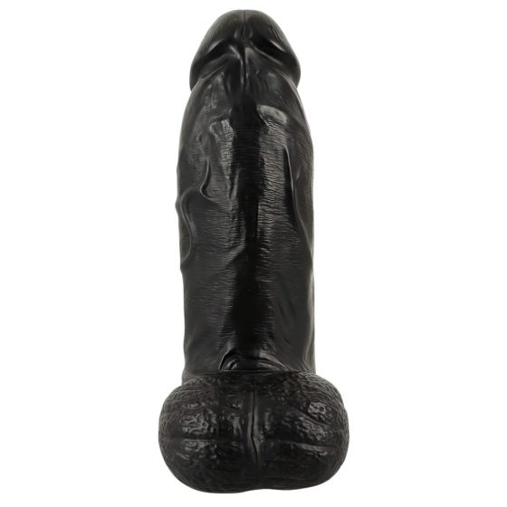 Realistixxx Real Giant - giga dildo s varlaty - 22 cm (černé)