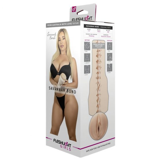 Fleshlight Savannah Bond - realistická umělá kočička (přírodní)