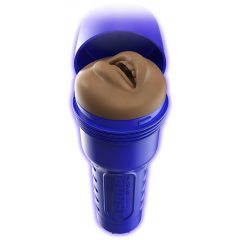   Fleshlight Boost Blow - realistický masturbátor do úst (hnědý)