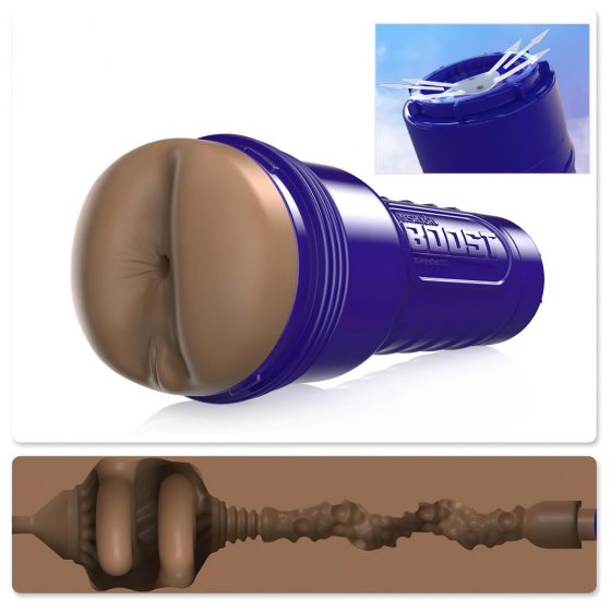 Fleshlight Boost Blast - realistický masturbátor na zadek (hnědý)