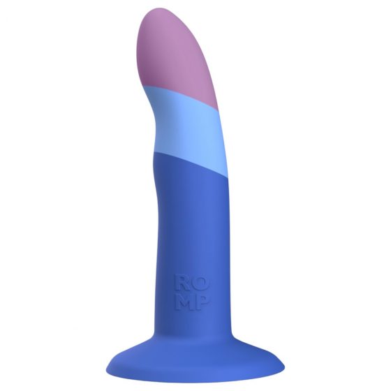 ROMP Piccolo - flexibilní silikonové dildo (modro-fialové)